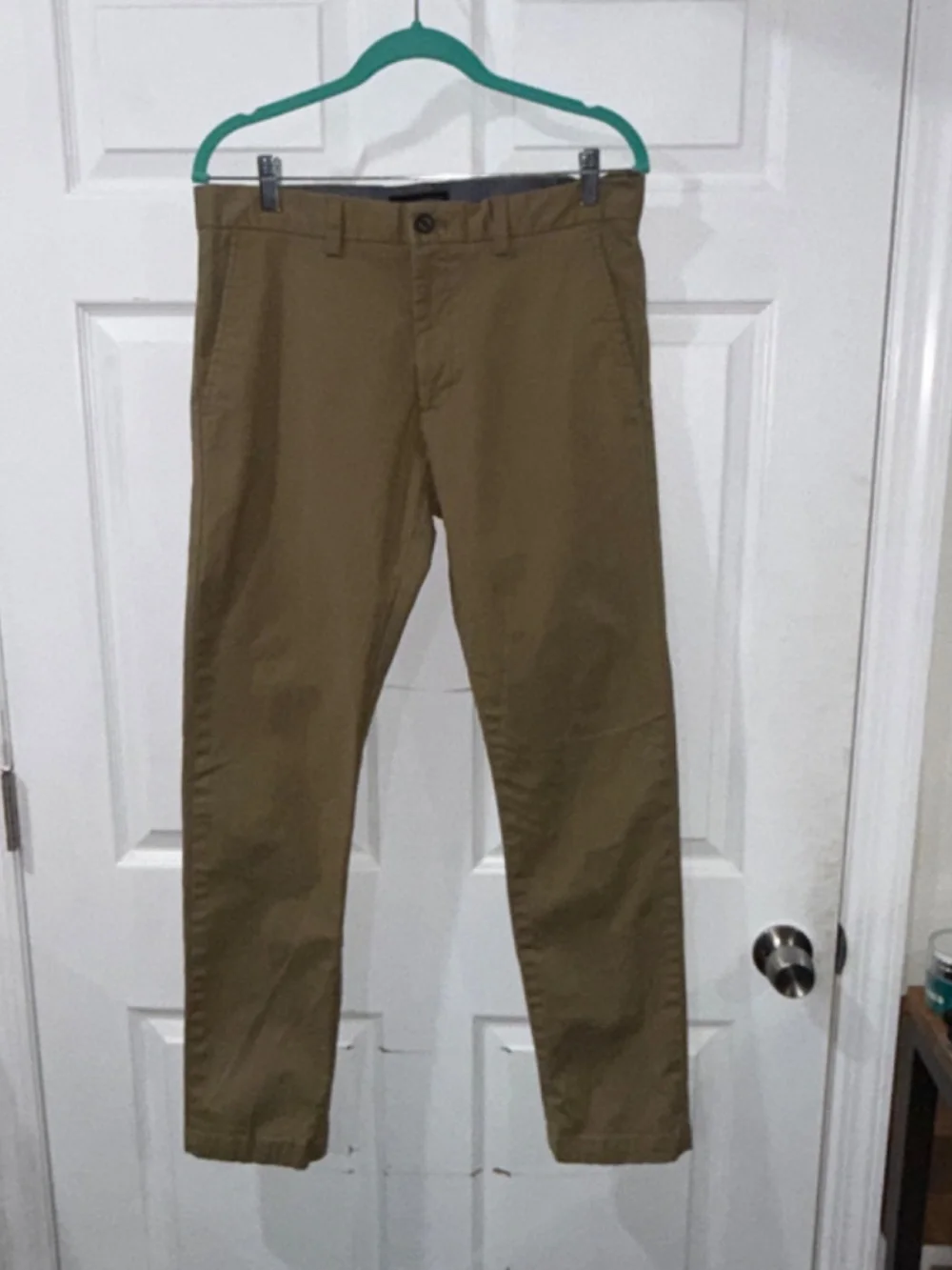 Banana Republic Fulton Skinny Chino - Beige/Tan - Size: 32x32